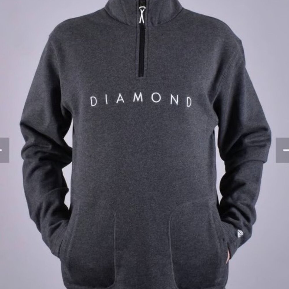 NWT Diamond Supply Co. Leeway 1/4 Zip  Pullover Small
